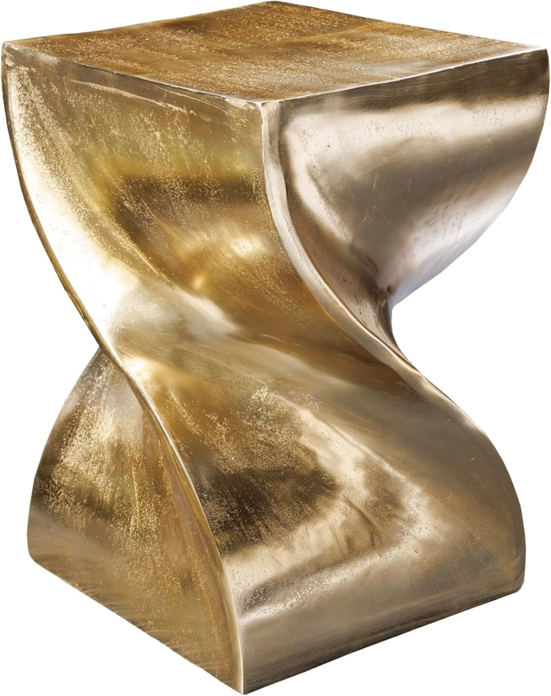 riess-ambiente Beistelltisch TWIST 30cm gold, Hocker · Metall · Modern Design · poliert Bild 1