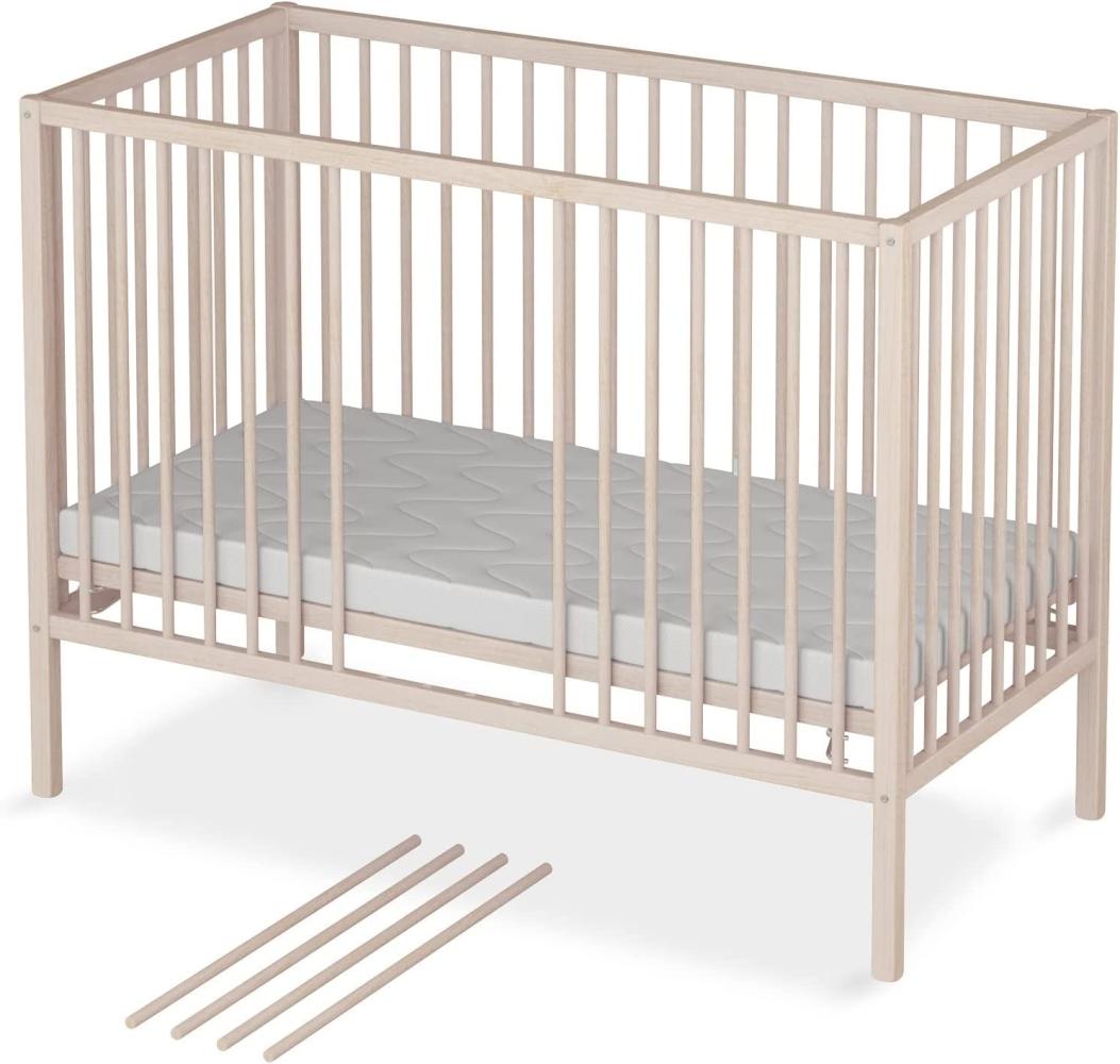Sämann Babybett Sleepy 60x120 cm mit Matratze ECO comfort, natur Bild 1