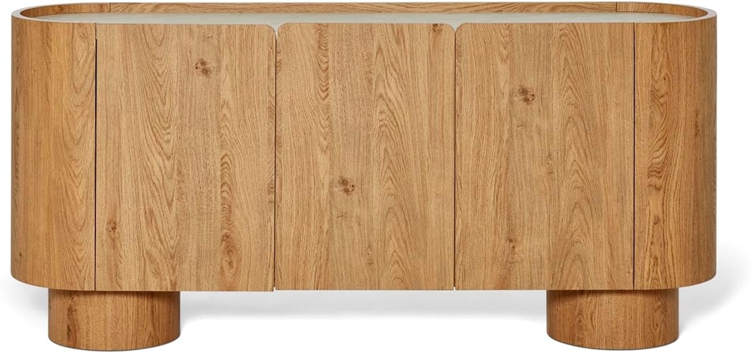Jahnke Sideboard Circo SB 160 Montana Eiche/MARMOR Weiss Bild 1