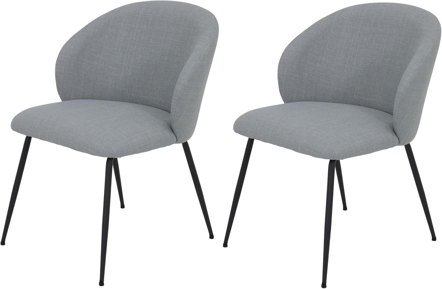 HELA 4-Fußstuhl GRAZ, Esszimmerstuhl (Set, 2 St), XL-Sitzbreite,4-Fuß,Rundrohrgestell,140 Kg belastbar, Webstoff Bild 1