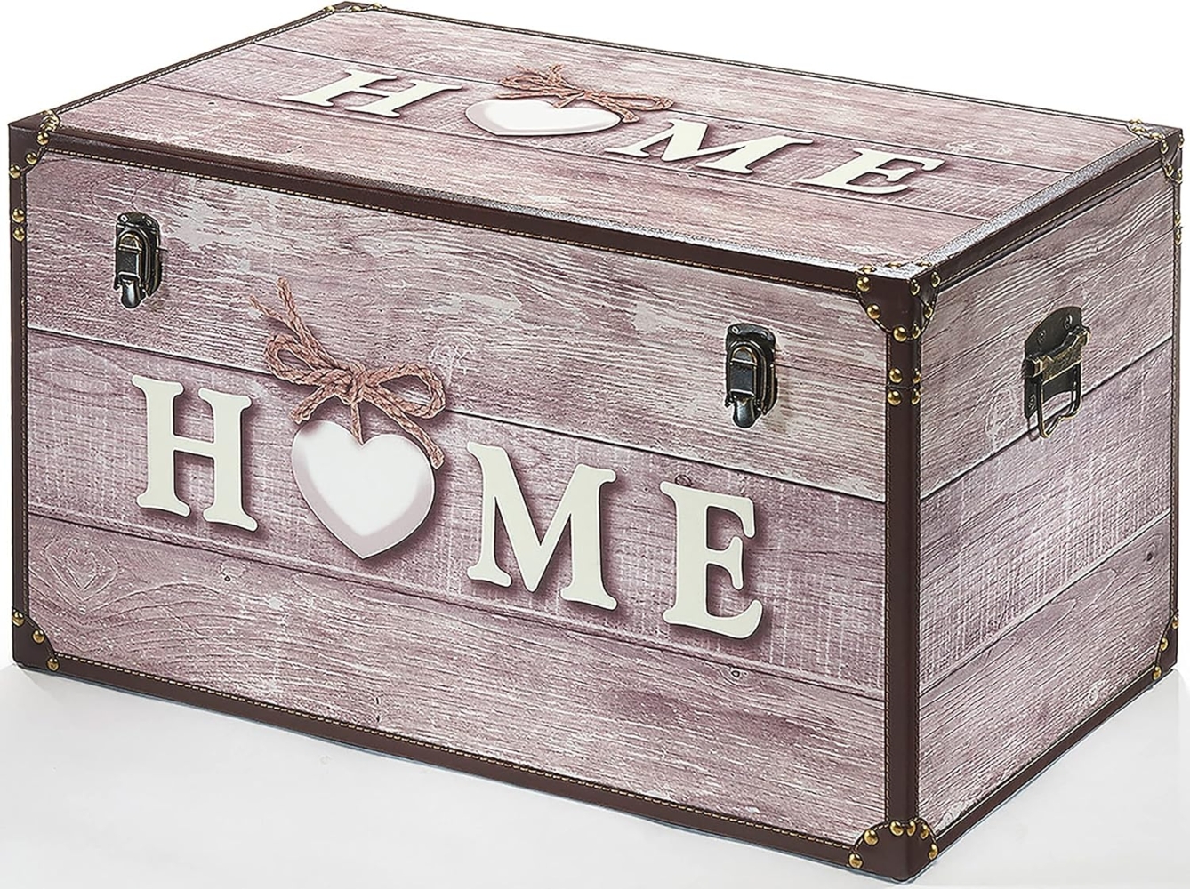 Kobolo Truhe Kiste Aufbewahrungsbox HOME 68x42x40cm Bild 1