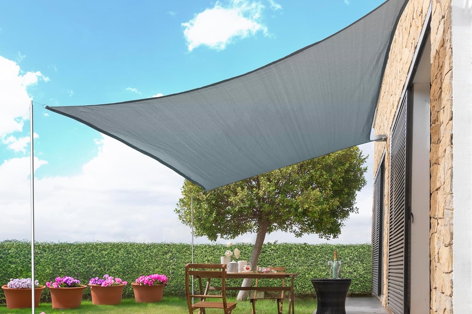 InnovaGoods Gartenliege Rechteckiges Sonnensegel Reshad InnovaGoods 3 x 4 m Bild 1