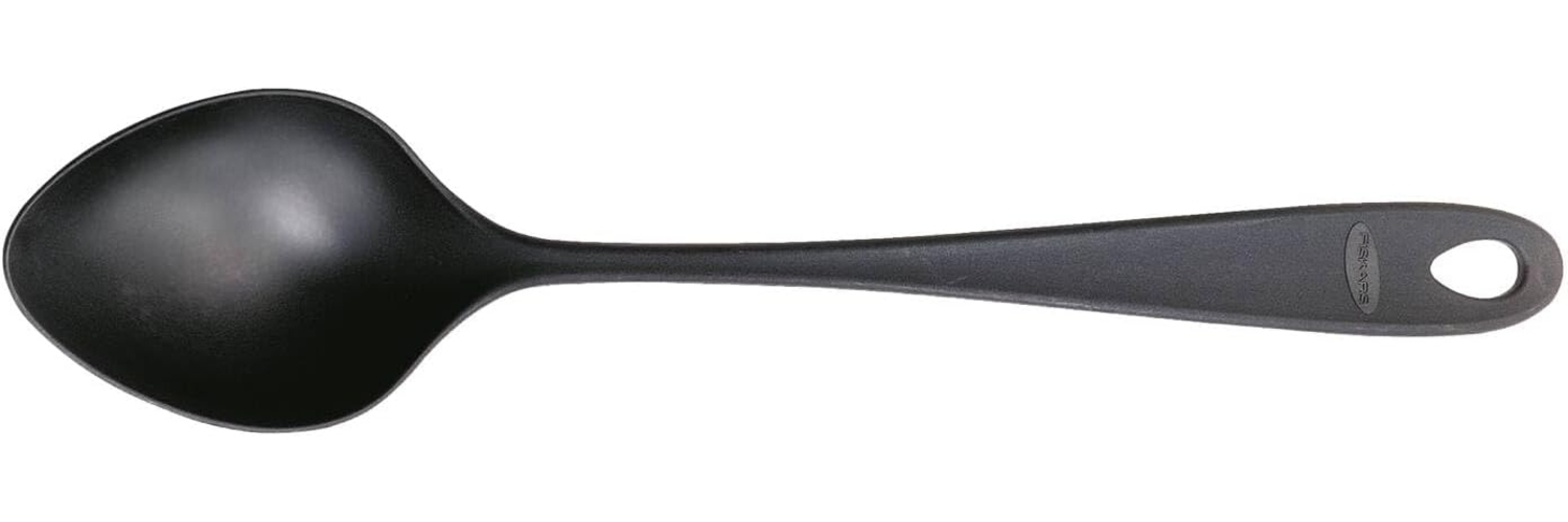 Fiskars Löffel mit spitzer Form, Essential, Kunststoff, Länge: 29,5 cm, Schwarz, 1065592 Bild 1