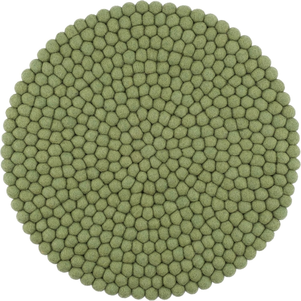myfelt Stuhlkissen Filzkugel Sitzauflage ⌀ 36 cm, rund, schmutzabweisend, 100% reine Schurwolle Bild 1