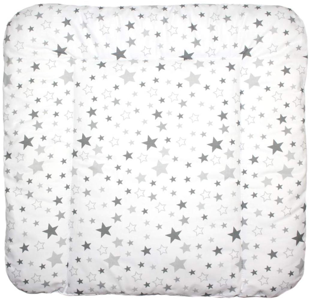 Baby Auflage Wickelauflage - Star Hell - 70x50 cm 70x70 cm 70x85 cm Wickeltischauflage (70 x 70 cm) Bild 1