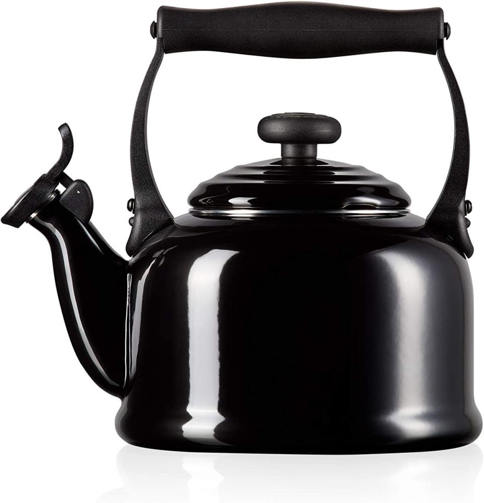 Le Creuset Wasserkessel, Füllmenge: 2,1 l, lierter Stahl-Phenolgriffe, Tradition, Schwarz Bild 1