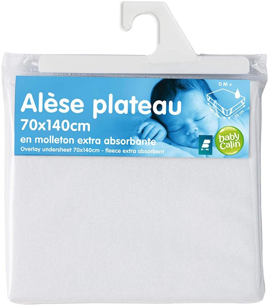 Babycalin Matratzenschoner Tablett Molton 70x 140cm Bild 1