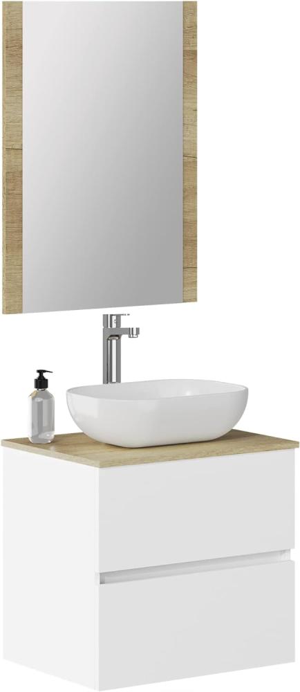 Baikal Duo, Holz Melamin 16 Spanplatten Keramik, weiß, 60 Bild 1