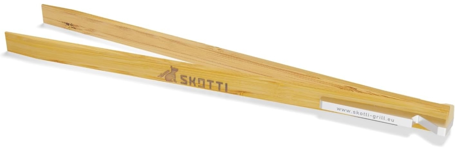 SKOTTI Grillzange 'Skotti Tongs', Aluminium & Bambusholz – Grillzange & Flaschenöffner in einem Bild 1