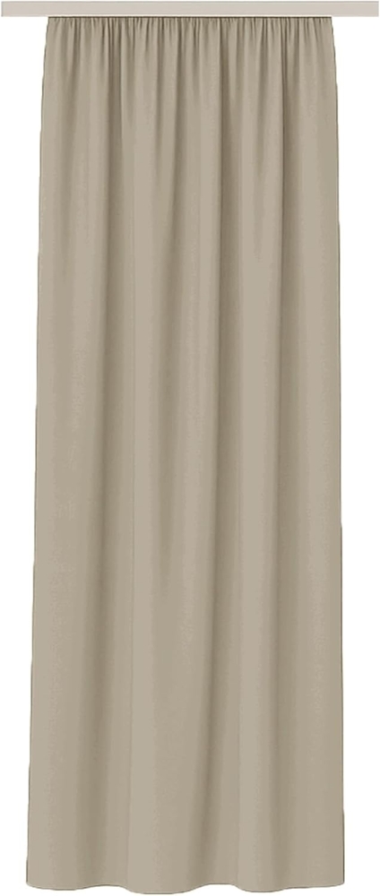 Bestlivings Vorhang "Ellen" mit Universalband (1 St), Kräuselband, blickdicht, Mikrofaser satinähnlich, einfarbig, waschbar bei 30°C, meist bügelfrei Bild 1