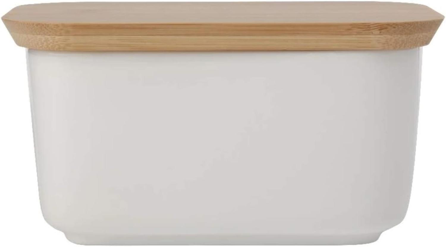 Maxwell & Williams Kitchen Butterdose mit Holzdeckel, Porzellan - Holz, AW0203 Bild 1