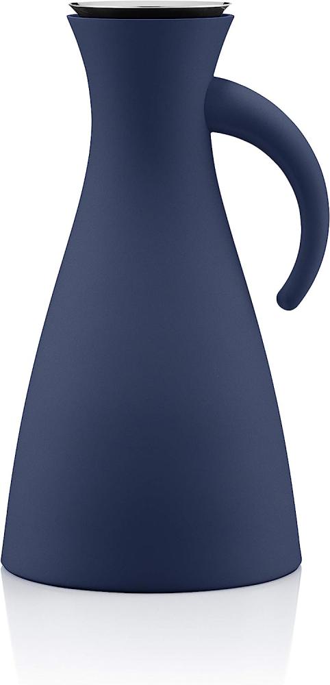 Eva Solo Isolierkanne, Kaffeekanne, Thermokanne, Teekanne, Glas/Kunststoff/Edelstahl, Navy Blau, 1 L, 502804 Bild 1