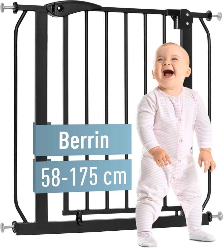 ib style Türschutzgitter Berrin, Ohne Bohren, Sicherheitsgitter für Türen und Treppen, Zum Klemmen Bild 1