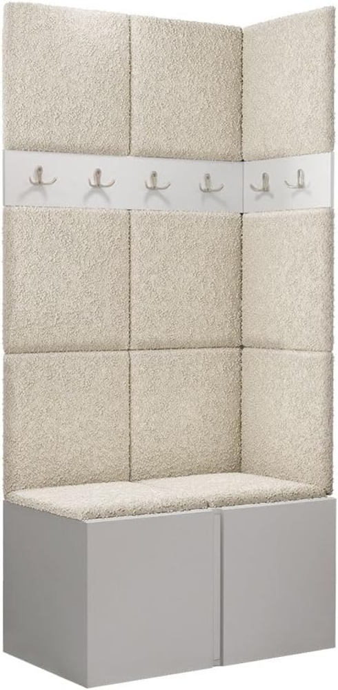 Garderoben-Set Monati I, Weiß, Farbe: Abriamo 03 Bild 1