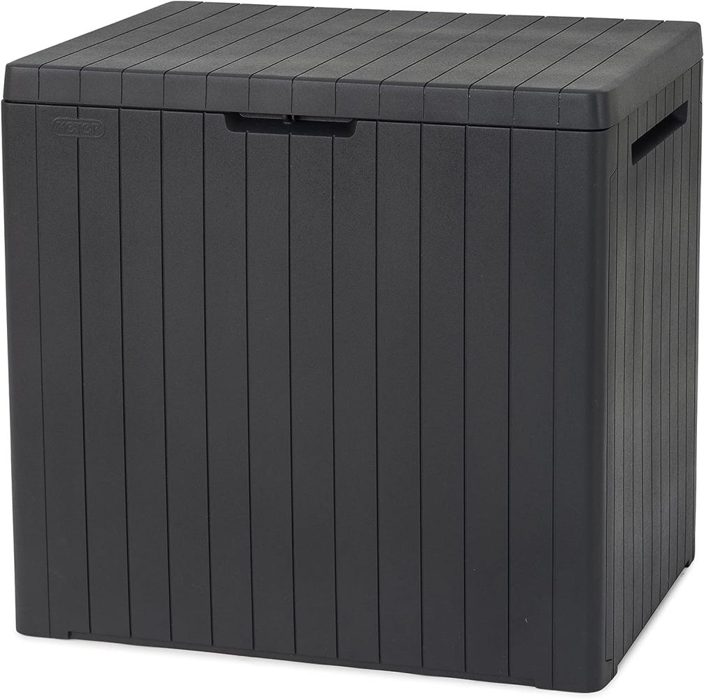 Keter Garten Aufbewahrungsbox City Auflagenbox Anthrazit Gartenbox Gartentruhe Bild 1