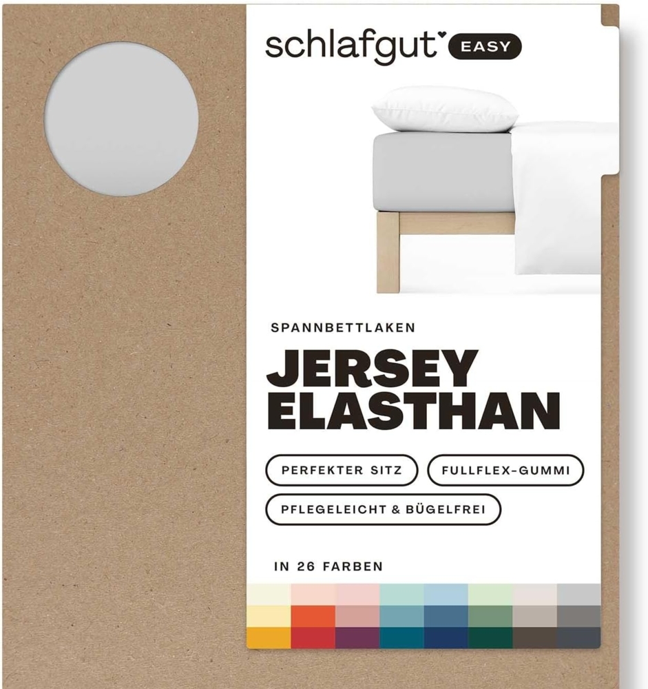 Schlafgut Spannbettlaken EASY Jersey Elasthan, Jersey, Gummizug: rundum, (1 Stück), MADE IN GREEN by OEKO-TEX® Bild 1