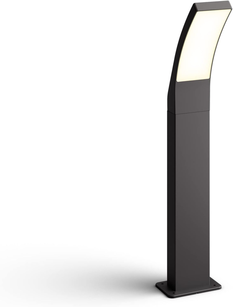 Philips Outdoor Splay LED Wegeleuchte, 12W, Anthrazit, warmweißes Licht 2. 700K, IP44 Schutzklasse, integriertes Leuchtmittel Bild 1