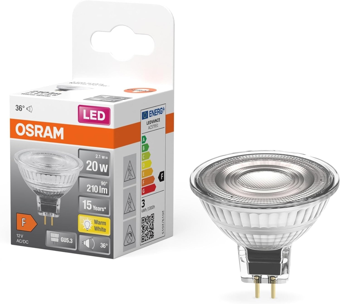 OSRAM LED STAR MR16 12 V 20 36 ° 2.6 W/2700 K GU5.3 Bild 1