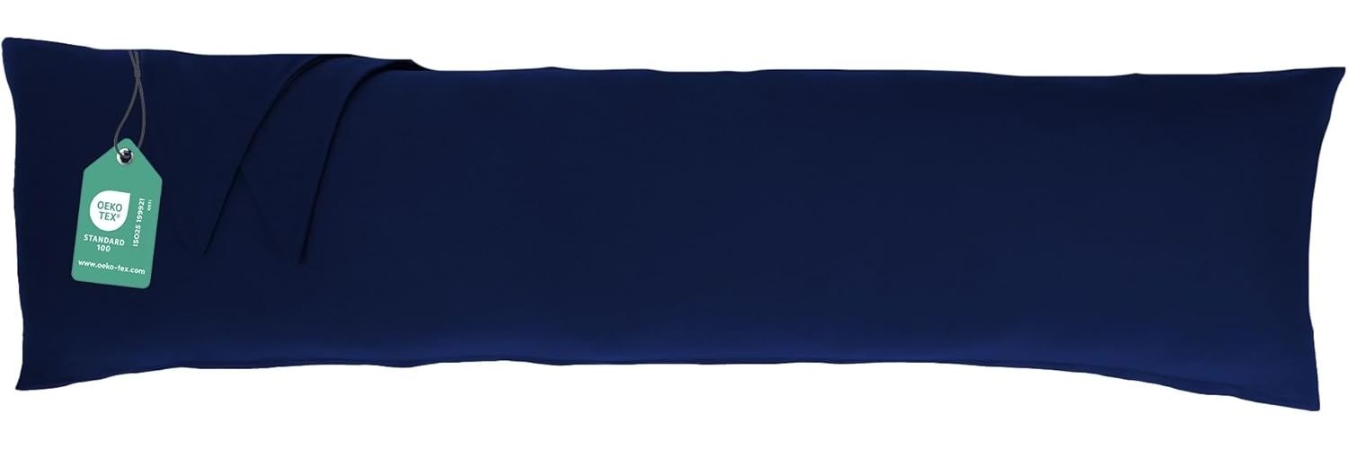 Livessa Seitenschläferkissen Bezug 40x145 - Verdeckter Reißverschluss an der Langen Seite, aus%100 Baumwolle Jersey Stoff, Ultra weich und atmungsaktiv, Oeko-Tex Zertifiziert Bild 1