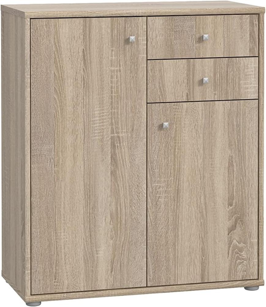 FORTE Tempra2 Kommode, Holzwerkstoff, Beige, 73,7 x 85,5 x 34,8 cm Bild 1