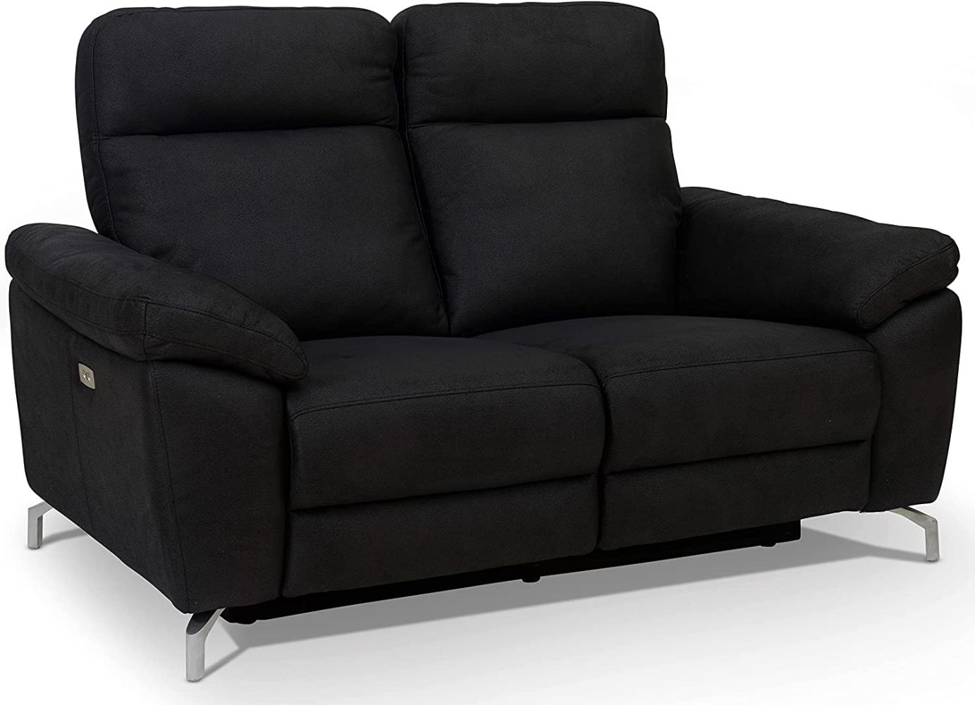 2-Sitzer Elektrisch Relaxsofa Selesta - Schwarz Stoff Bild 1