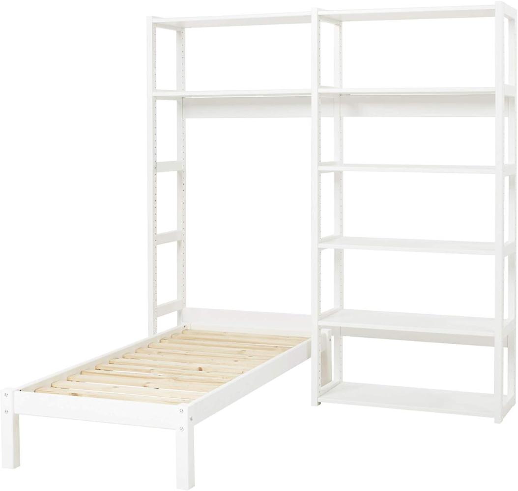 HOPPEKIDS Storey Regal Set mit 8 Regalböden und Einzelbett 70x160 cm Bild 1