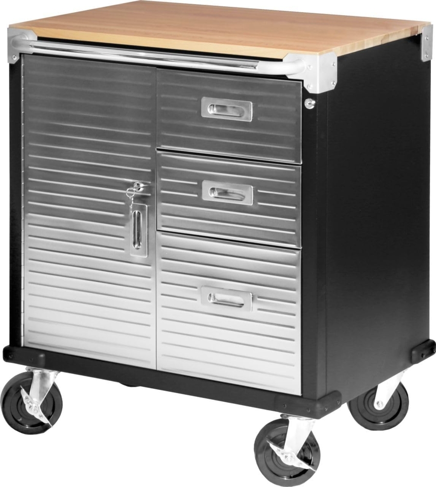 Primaster Werkstattwagen Schwerlastschubladen 75x50x87 cm Werkzeugwagen Werkzeug Bild 1