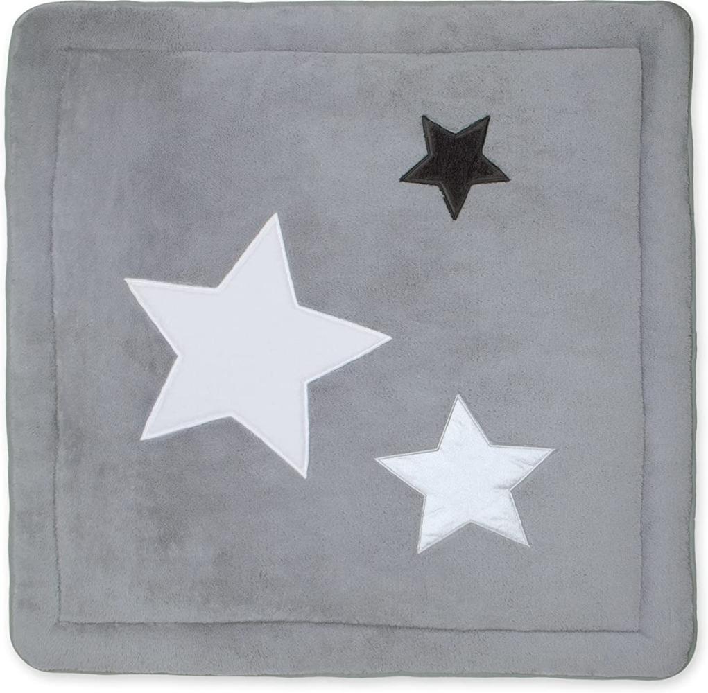 Bemini by Baby Boum 'Softy Stary Ecru' Krabbeldecke 100 x 100 cm, grau Bild 1