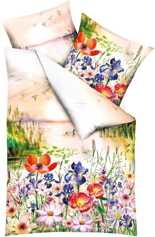 Kaeppel Mako-Satin Bettwäsche Sunset Memories bunt|155x220 cm + 80x80 cm Bild 1