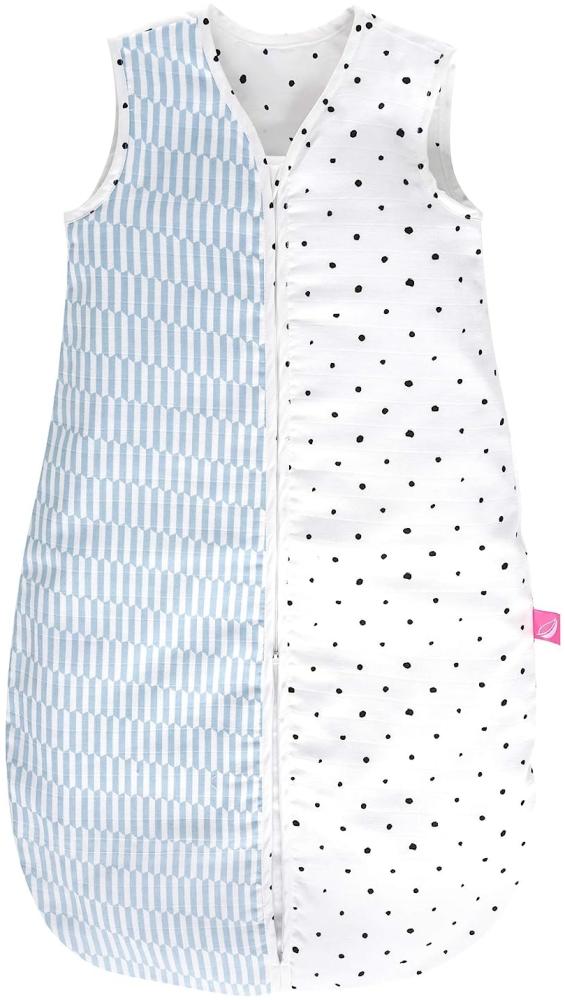 Babyschlafsack Sommer aus Baumwollmusselin von Motherhood - kuscheliger Babyschlafsack Öko Tex Standard, Klasse 1, Größe: 6-18 Monate, Palisaden blau Bild 1