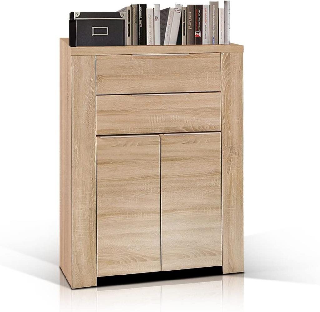 Möbel-Eins CAMILLO Kommode, Material Dekorspanplatte, Eiche sonomafarbig Bild 1