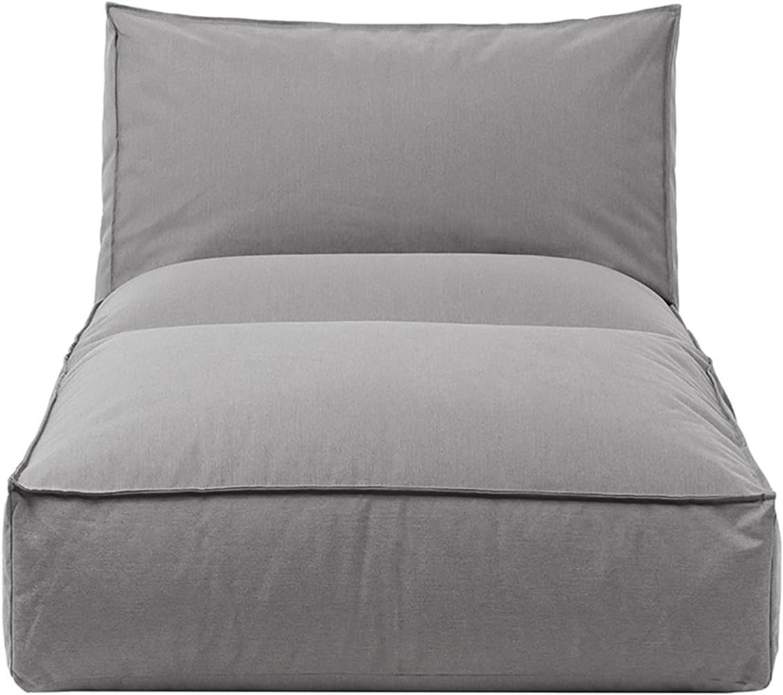 Blomus Bett S Stay, Outdoor-Liege, Kunststoff, Kunstfaser, Stahl pulverbeschichtet, Stone, 25 x 80 x 190 cm, 62041 Bild 1