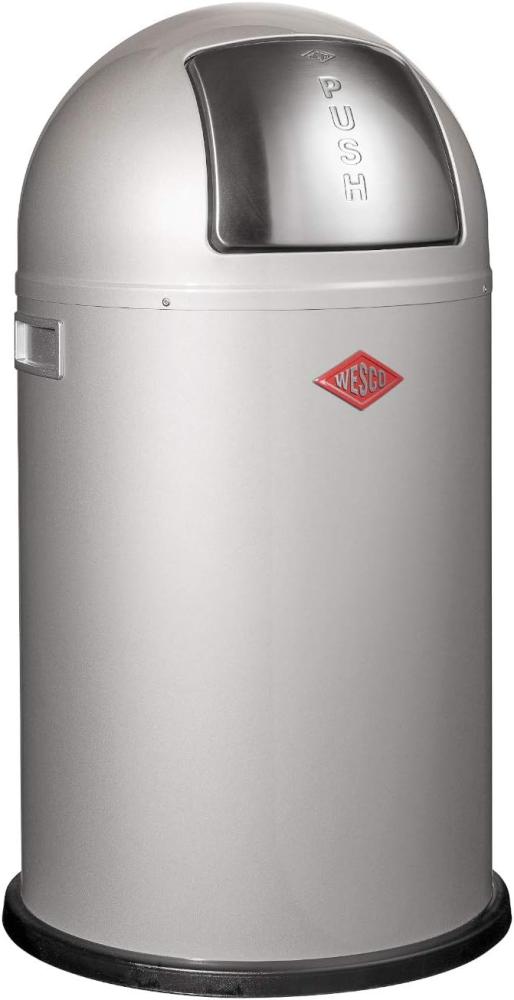 Wesco 'Pushboy Junior' Abfalleimer, Silber, 22 L Bild 1