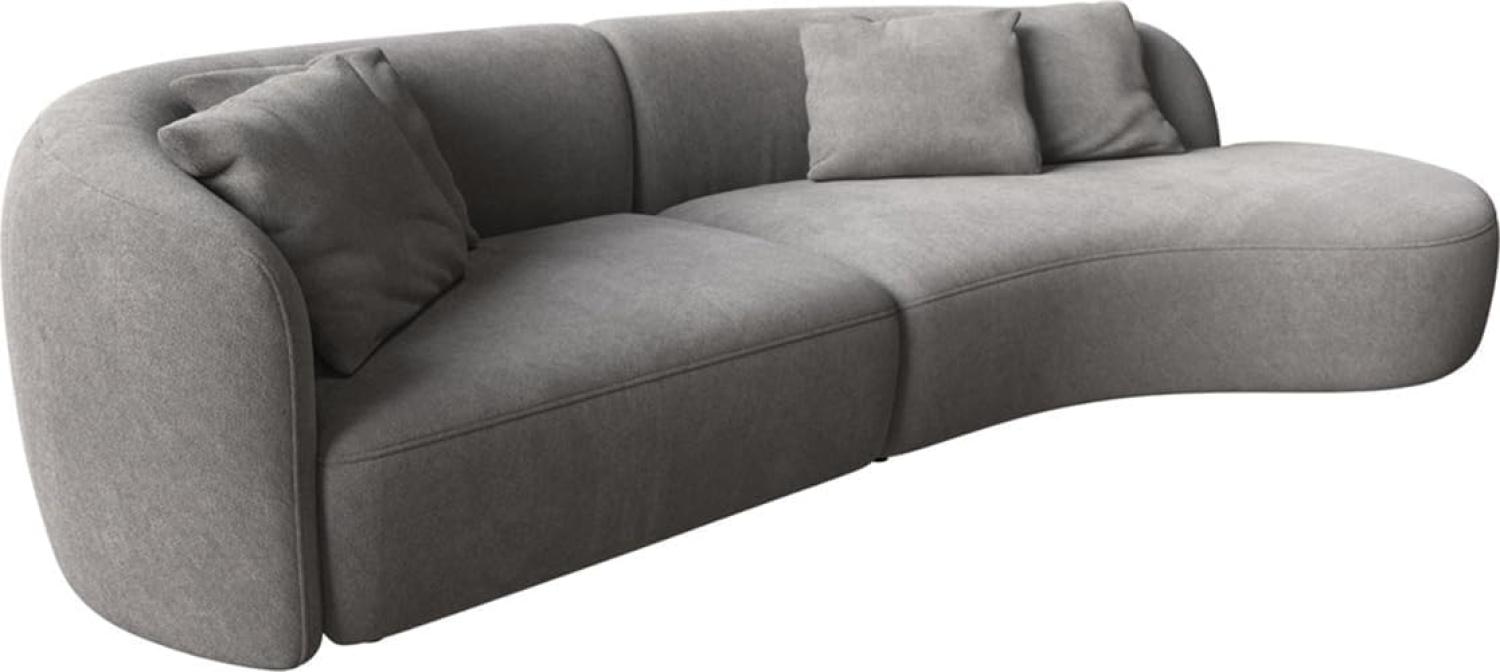 Sofa Mairi 330x160 cm Mikrofaser Grau Bild 1