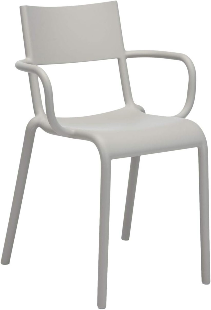 Kartell Generic A Armlehnstuhl, 2er set, Plastik, Grau, 79 x 52.5 x 52 cm Bild 1