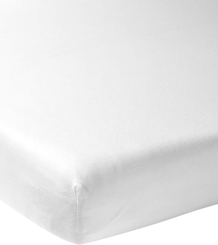 Meyco Jersey Spannbettlaken 75x95cm Weiss Bild 1