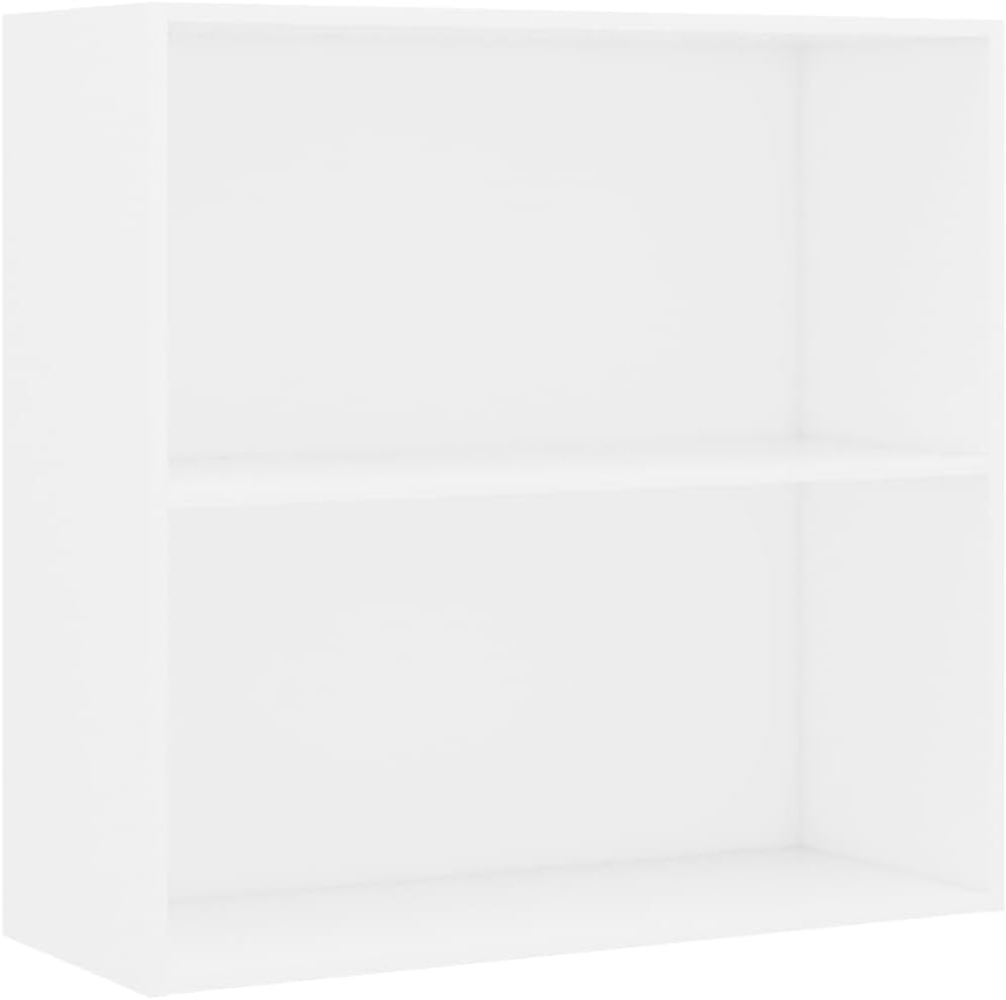 vidaXL Bücherregal Weiß 80x30x76,5 cm Holzwerkstoff 800999 Bild 1