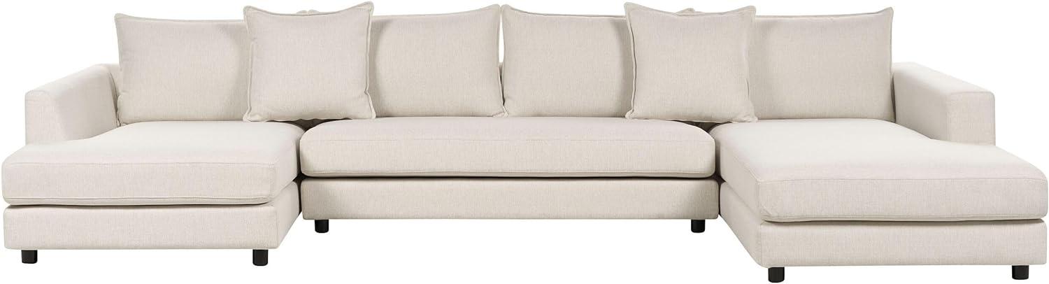 Ecksofa LILVIKEN Helles Beige Stoff Bild 1