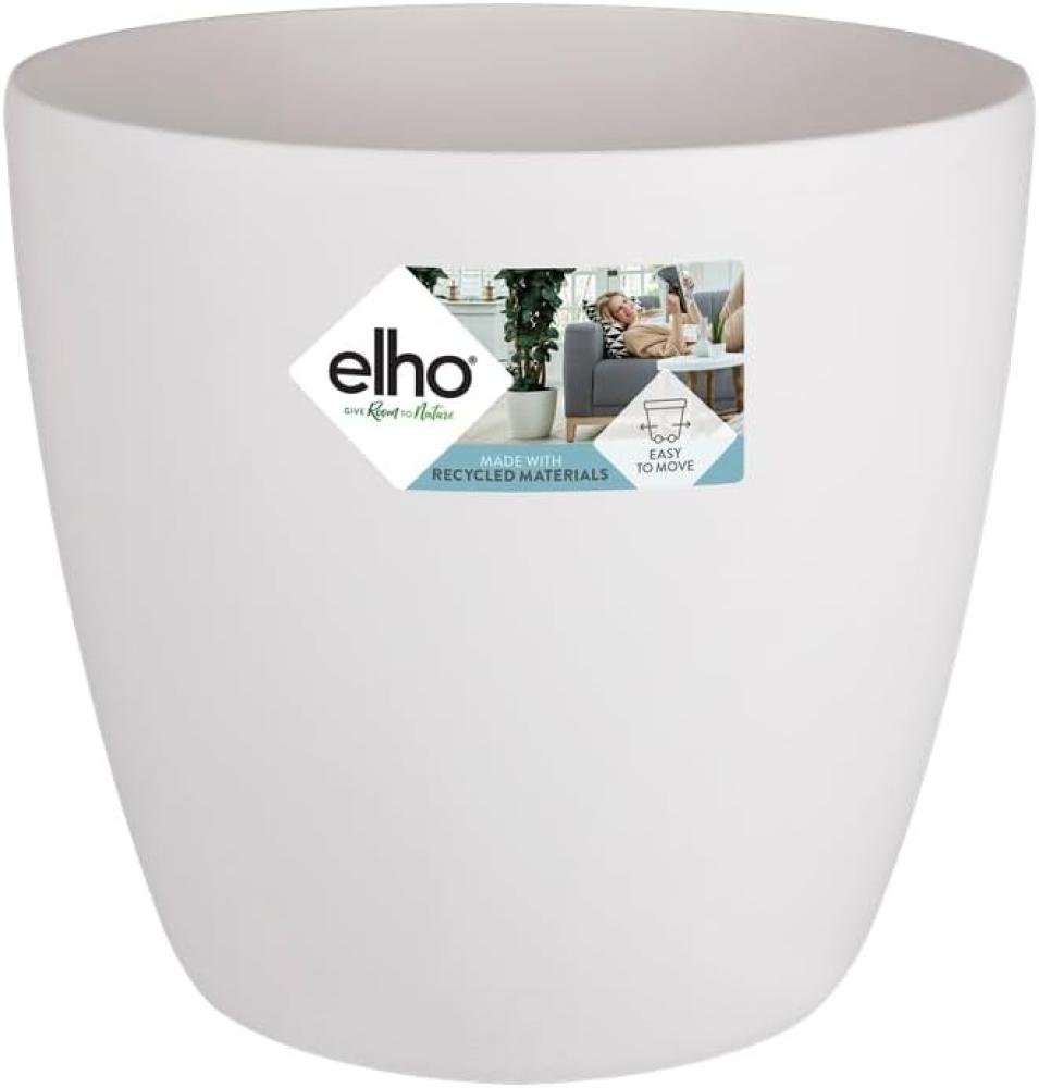 Elho Brussels Rund Rollen 47 - Blumentopf - Weiss - Drinnen - Ø 47 x H 43 cm Bild 1