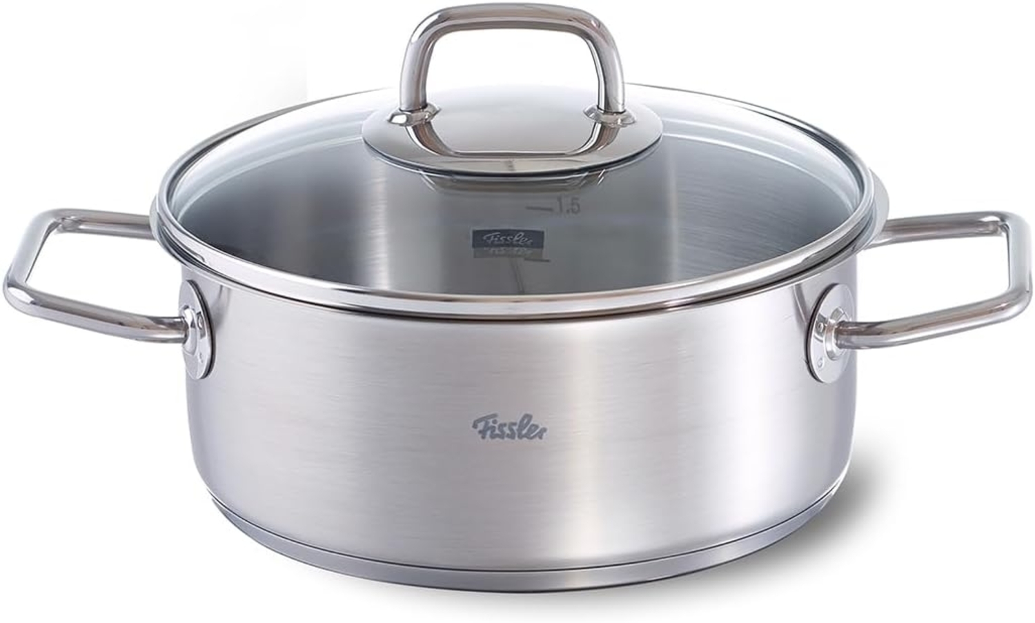 Fissler viseo Bratentopf Induktion mit Glasdeckel Edelstahl 20 cm Ø 2,4 L Bild 1