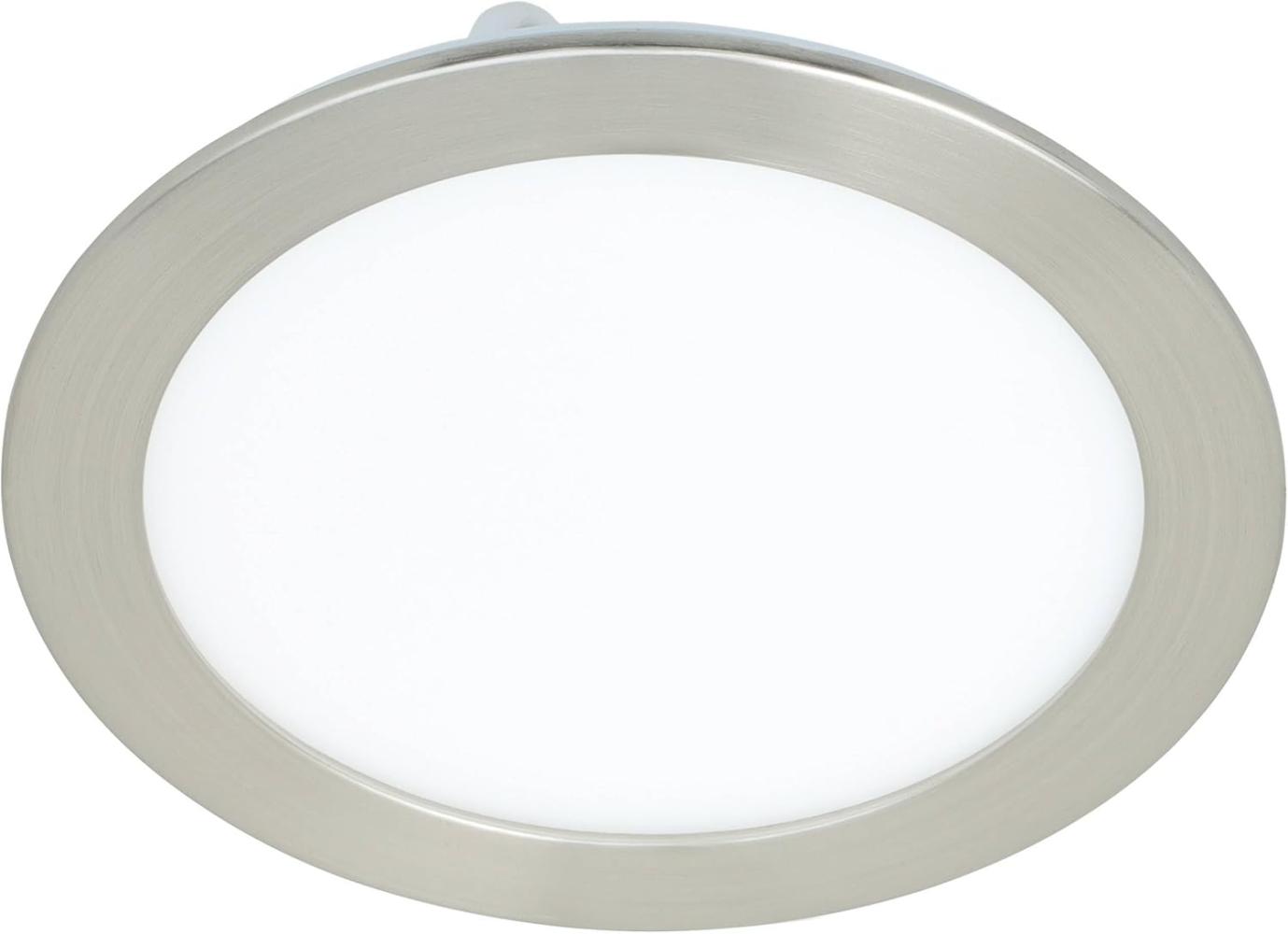 Eglo 900113 LED Einbauleuchte FUEVA-Z nickel-matt H:2. 6cm Ø16. 5cm rund IP20/44 dimmbar 2700-6500K mit Connect-Z Funktion Bild 1