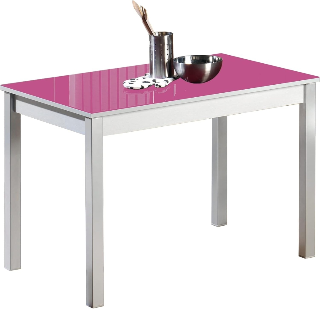 ASTIMESA Küchentisch, Metall, Fuchsia, 90x50 cm Bild 1