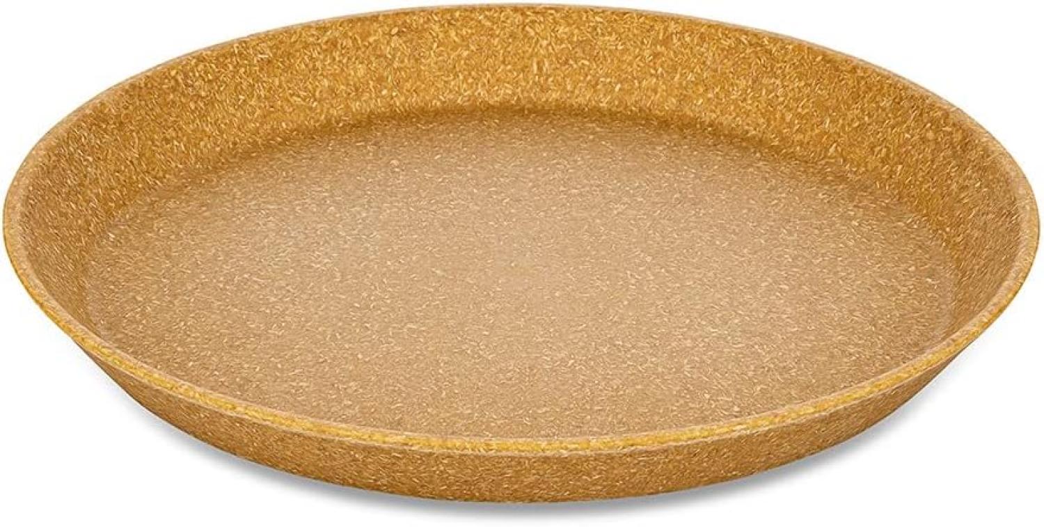 Koziol Kleiner Teller 4er-Set Connect Plate, Kuchenteller, Kunststoff-Holz-Mix, Nature Wood, 20. 5 cm, 7100702 Bild 1