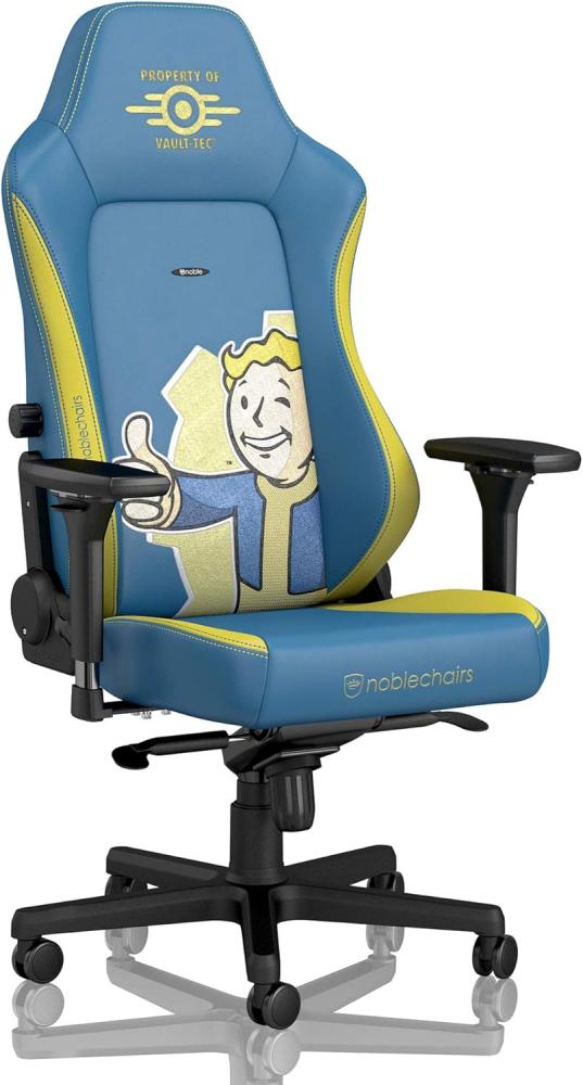 noblechairs Hero Gaming Stuhl, Bürostuhl Ergonomisch, Schreibtischstuhl, Gaming Chair Pc, Gaming Sessel, Chefsessel Bürostuhl, Pc Stuhl, 150 kg Belastbarkeit, Hero Fallout Vault-TEC Edition Bild 1