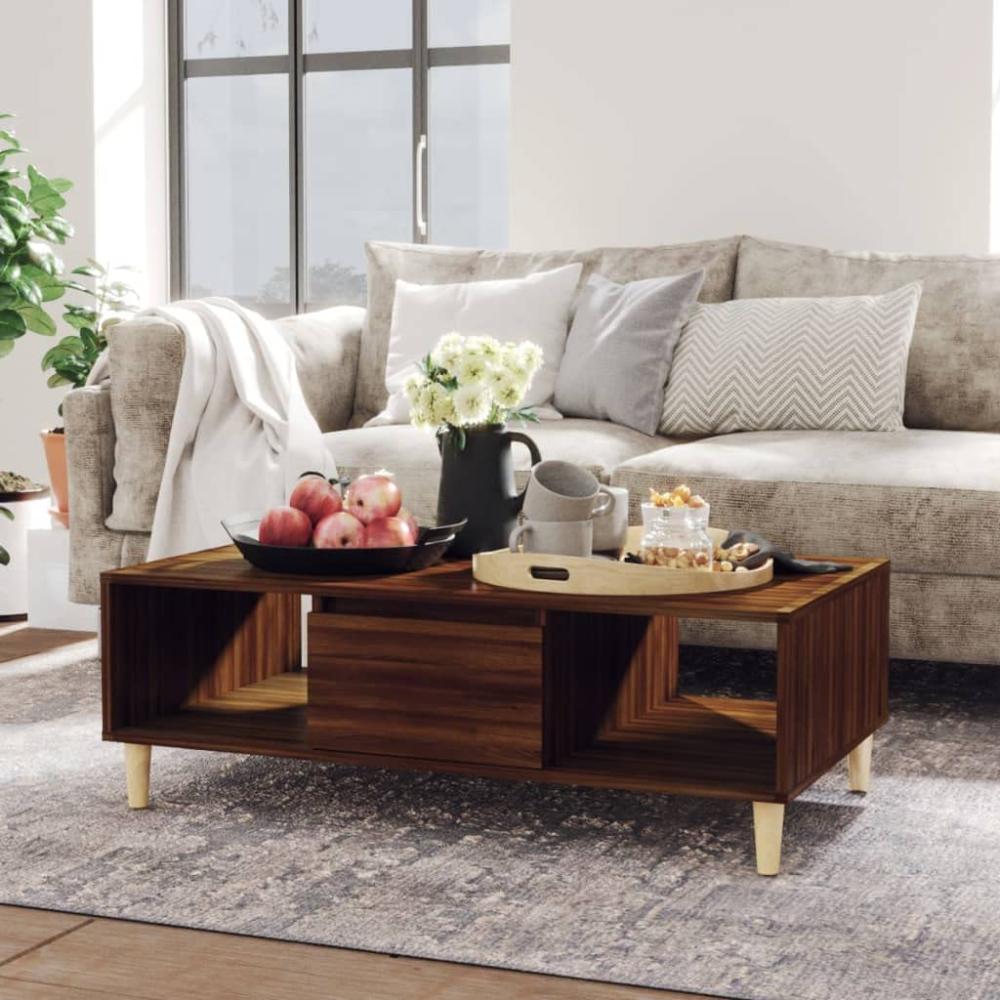 Couchtisch Braun Eichen-Optik 103,5 x 60 x 35 cm Spanplatte [813178] Bild 1