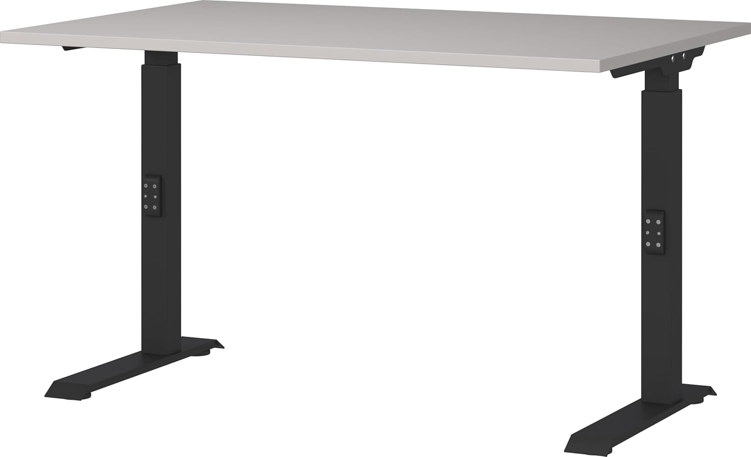 Germania Schreibtisch 7910-630, in Kaschmir/Schwarz, me. höheneinst, 120 x 91 x 80 cm (BxHxT) Bild 1