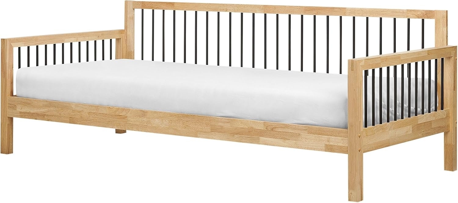 Tagesbett TRICOT 90 x 200 cm Holz Heller Holzfarbton Bild 1