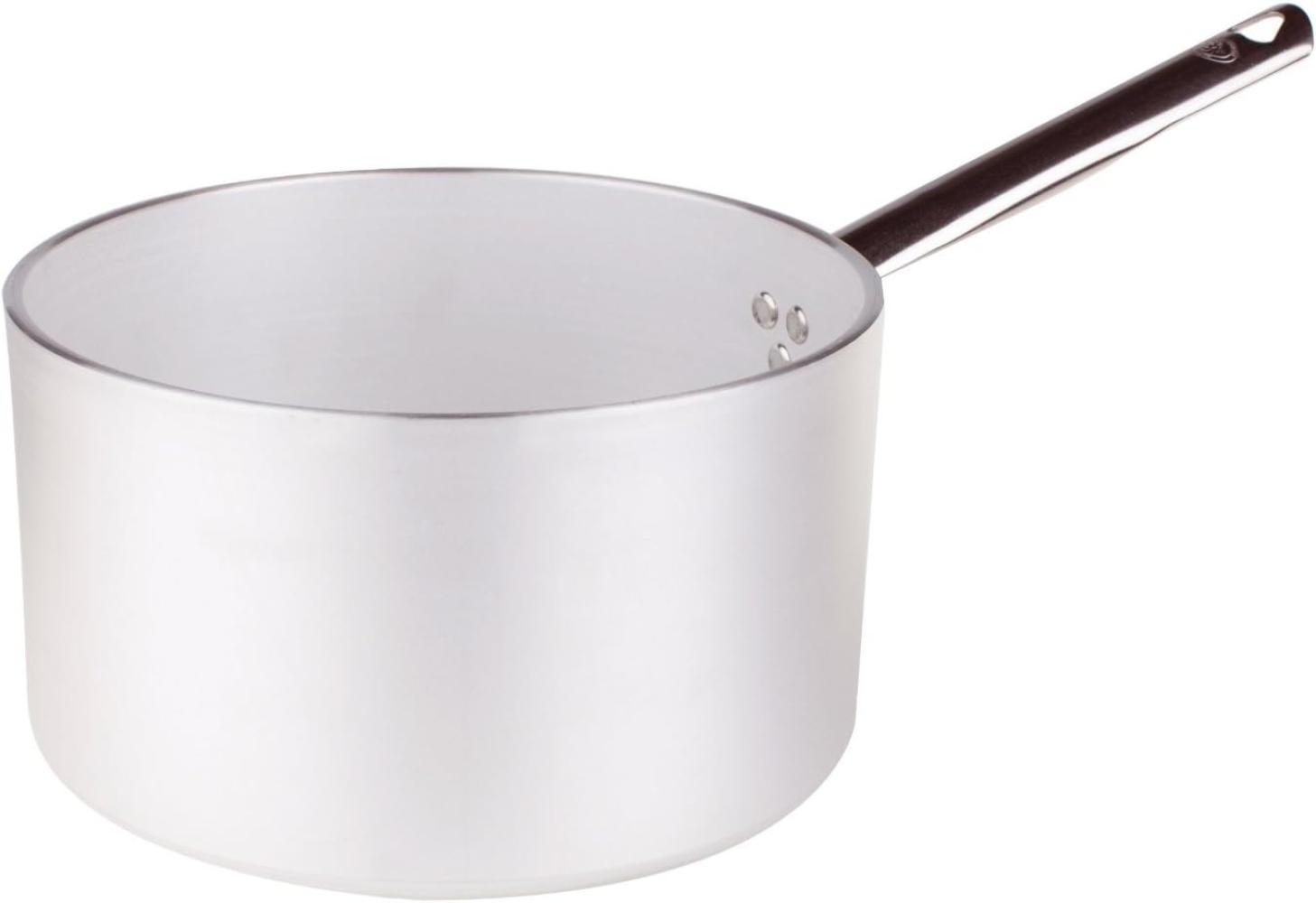 Töpfe Agnelli Casserole Zylindrische, Aluminium, Dicke 5 mm, Ober RadianteArgento, 5,6 Liter Bild 1