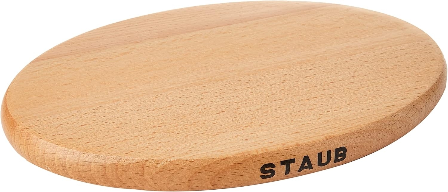 Staub Magnetischer Topfuntersetzer Holz, 21 x 15 c Bild 1
