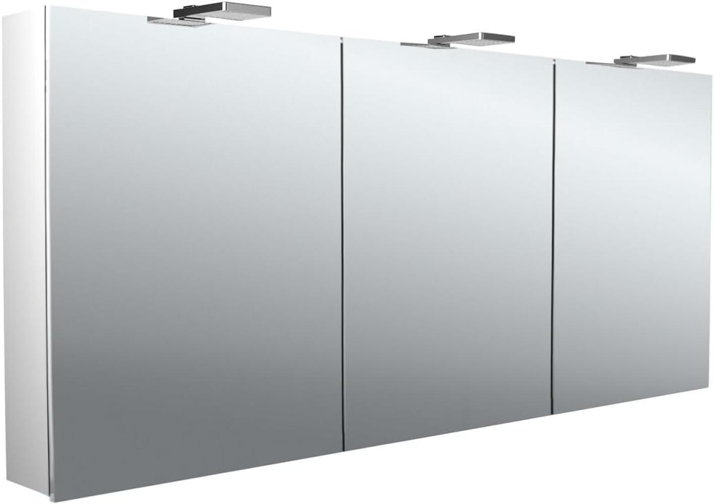Emco pure 2 Style LED Lichtspiegelschrank mit Aufsatzstrahlern, 3 Türen, 1600 x 711 x 153 mm, 979705307 - 979705307 Bild 1